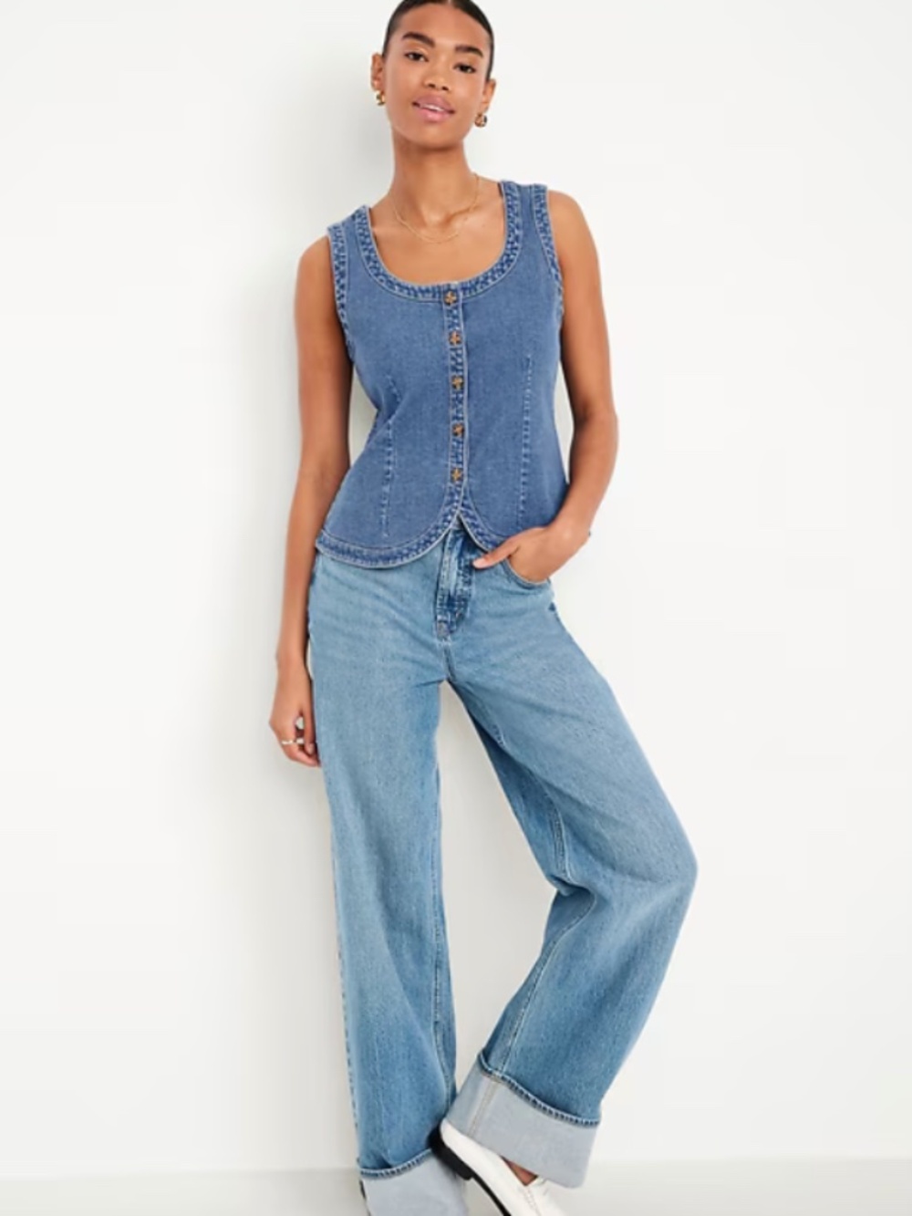 NWT Old Navy Denim Vest S